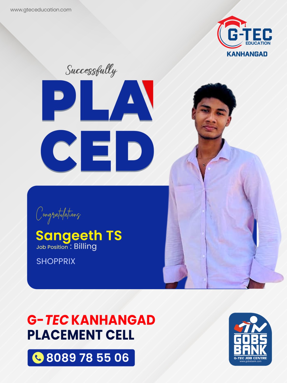 GTEC Kanhangad Placement